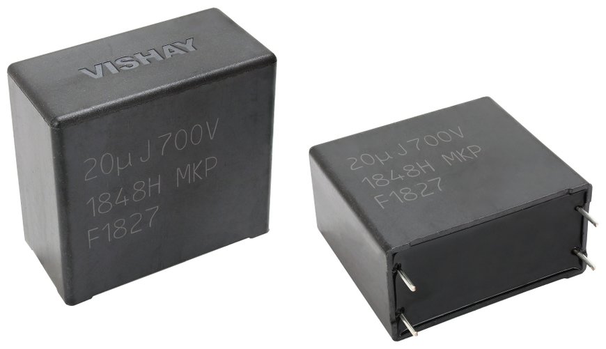 When robust performance is required: MKP1848H DC-Link film capacitor from Vishay - now at Rutronik